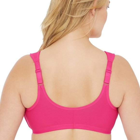 Set of 3! 42H Glamorise ELEGANCE Bra (UNDERWIRED) Lace STRETCH-STRAPS Pink NEW - Picture 10 of 12